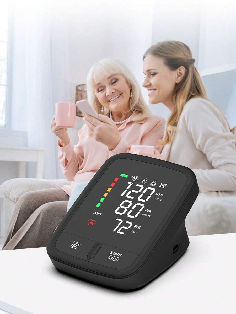 Rechargeable Arm Blood Pressure Monitor – Digital LED, Adult Cuff 22-32cm