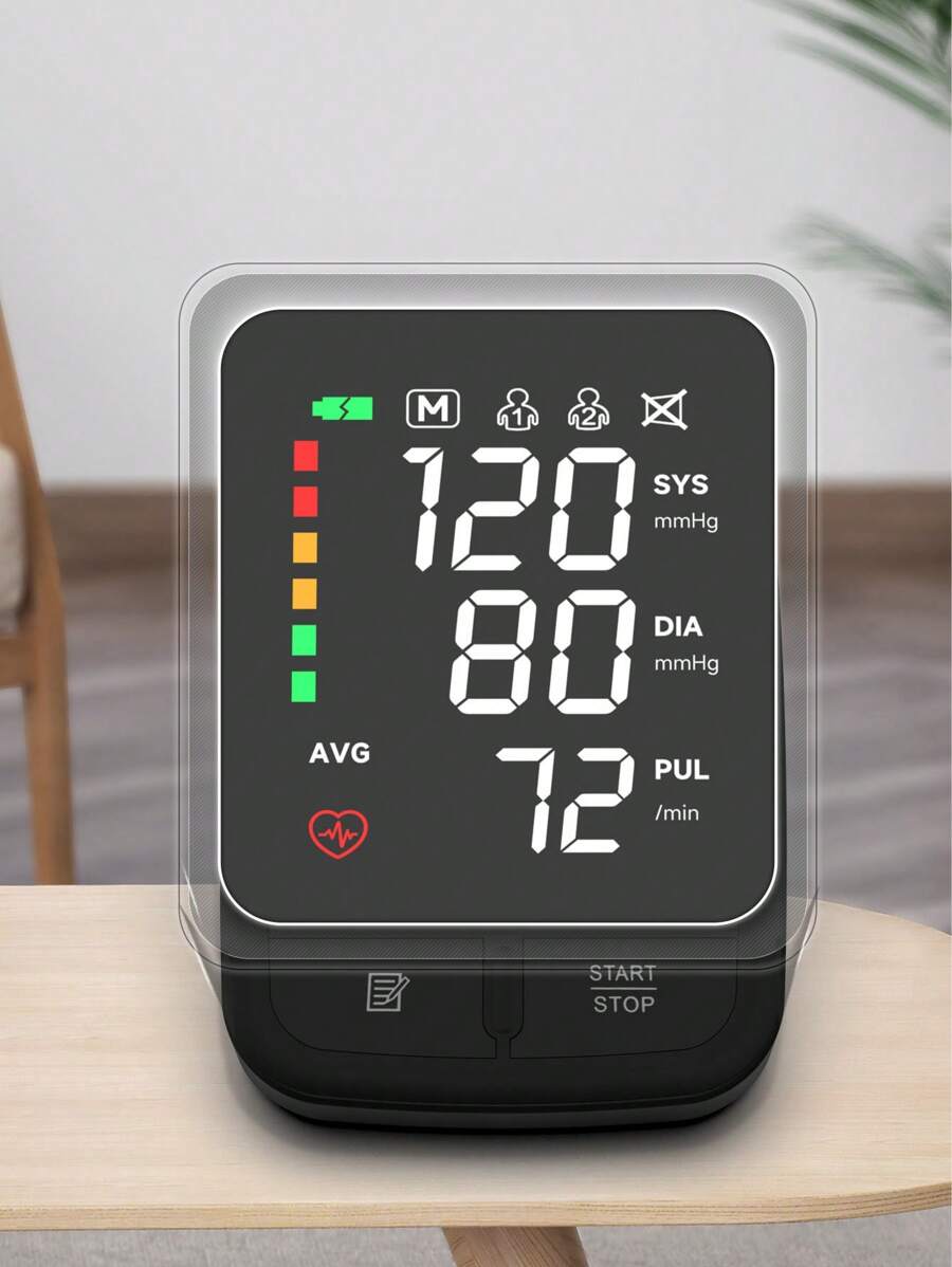 Rechargeable Arm Blood Pressure Monitor – Digital LED, Adult Cuff 22-32cm