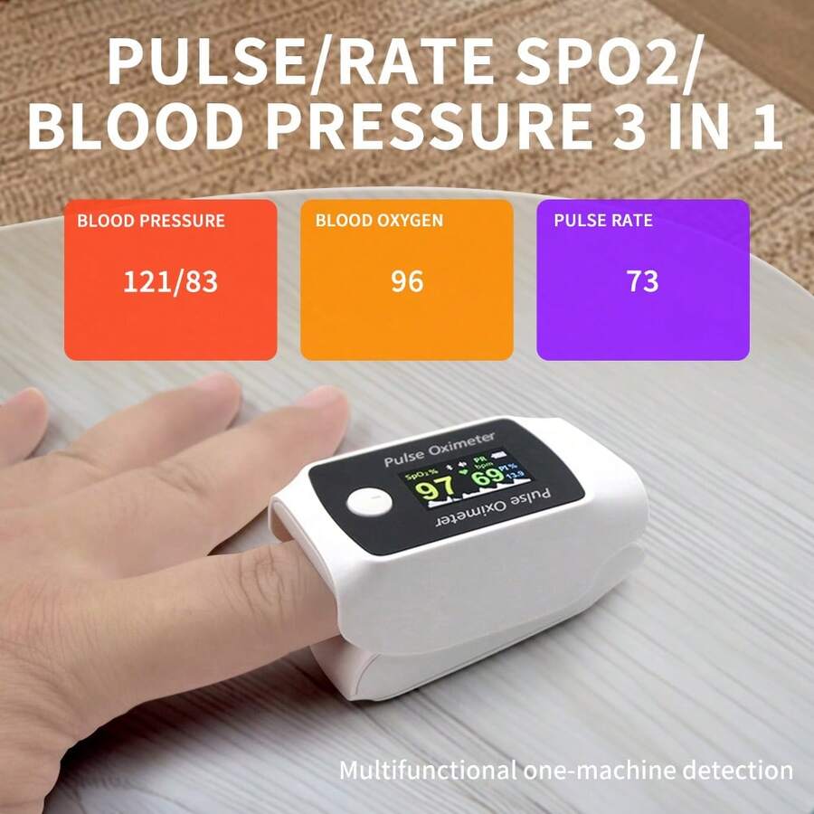 2-in-1 Blood Oxygen & Blood Pressure Monitor